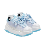 SoftSlipsy Blue Platform Sneakers – Women Chunky Sneakers