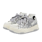 SoftSlipsy Grey Star Platform Sneakers – Chunky Sneakers Women