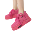 SoftSlipsy Pink Star Platform Sneakers Chunky Y2K Streetwear Trainers Women Fashion Shoes