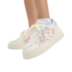 SoftSlipsy Pink Cat Platform Sneakers – Cute Chunky Sneakers Women