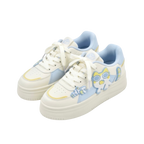 SoftSlipsy Blue Cat Platform Sneakers – Cute Chunky Sneakers Women