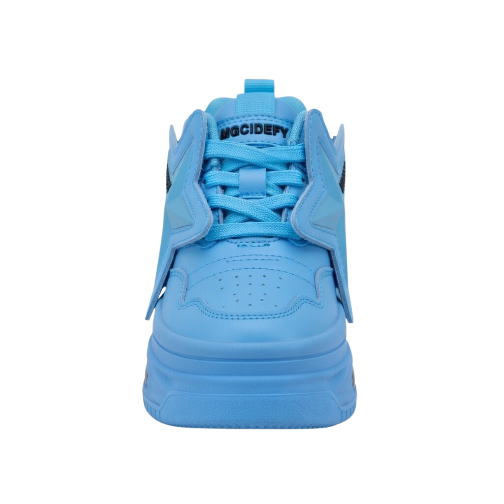 SoftSlipsy Sky Blue Star Platform Sneakers – Chunky Y2K Height Boost Shoes