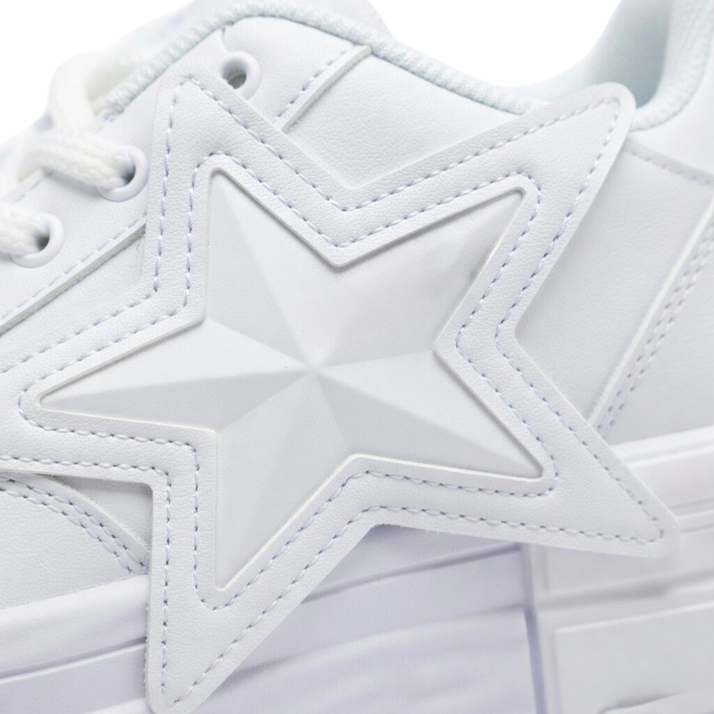 SoftSlipsy White Star Platform Sneakers Chunky Y2K Streetwear Trainers Women Fashion Shoes