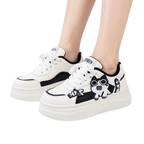SoftSlipsy Black Platform Sneakers – Women Chunky Sneakers