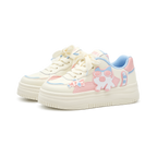 SoftSlipsy Pink Cat Platform Sneakers – Cute Chunky Sneakers Women