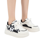 SoftSlipsy Black Platform Sneakers – Women Chunky Sneakers