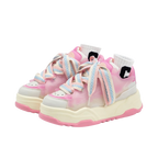 SoftSlipsy Pink Platform Sneakers – Women Chunky Sneakers