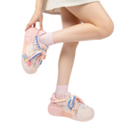SoftSlipsy Pink Pastel Platform Sneakers – Cute Chunky Sneakers Women