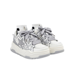 SoftSlipsy Grey Star Platform Sneakers – Chunky Sneakers Women