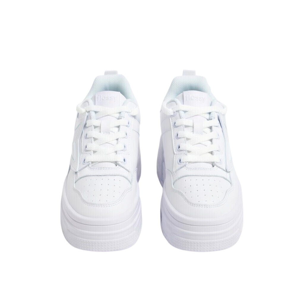 SoftSlipsy White Star Platform Sneakers Chunky Y2K Streetwear Trainers Women Fashion Shoes