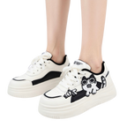 SoftSlipsy Black Platform Sneakers – Women Chunky Sneakers