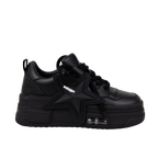 SoftSlipsy Black Star Platform Sneakers Chunky Streetwear Y2K Trainers Women Casual Shoes