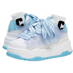 SoftSlipsy Blue Platform Sneakers – Women Chunky Sneakers
