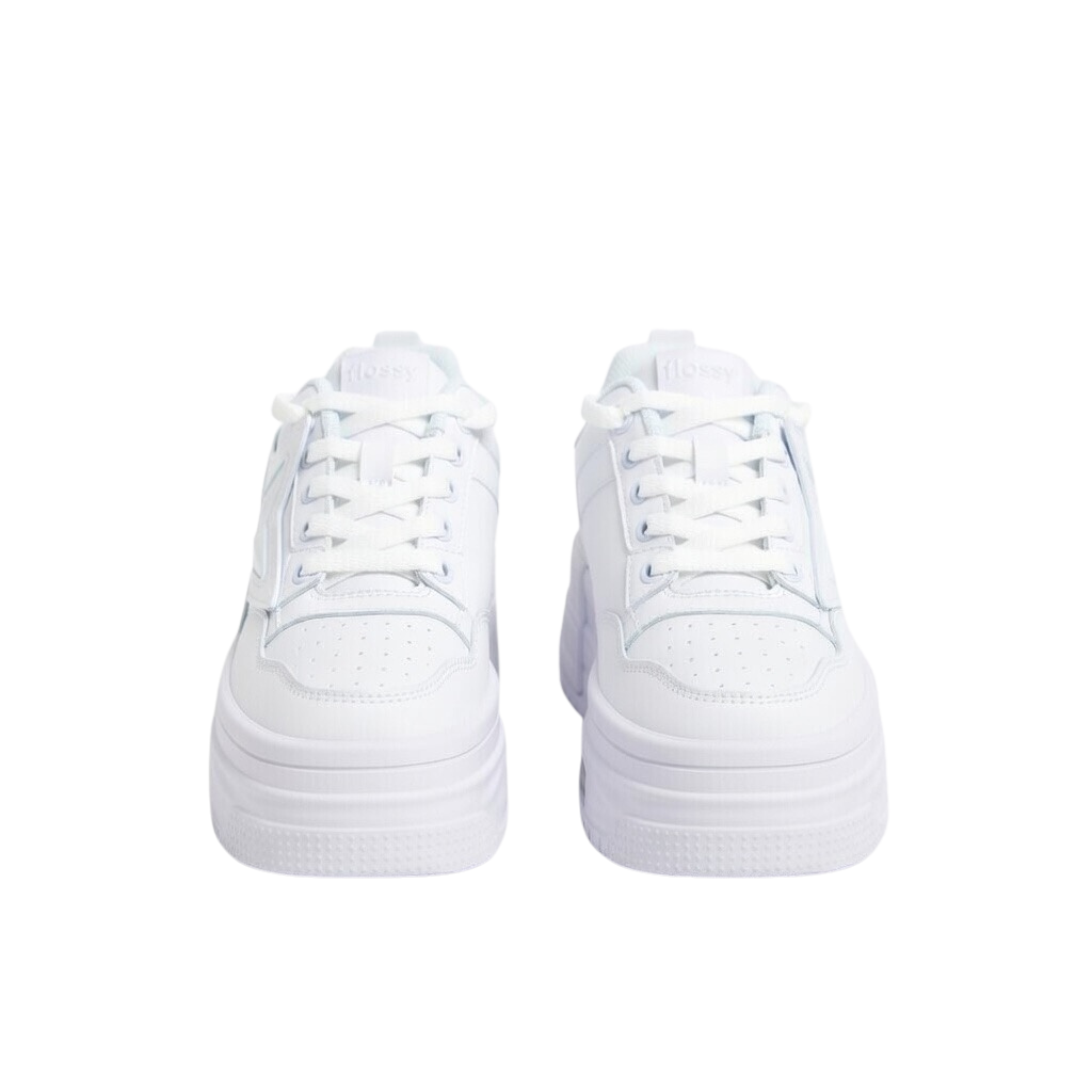 SoftSlipsy White Star Platform Sneakers Chunky Y2K Streetwear Trainers Women Fashion Shoes