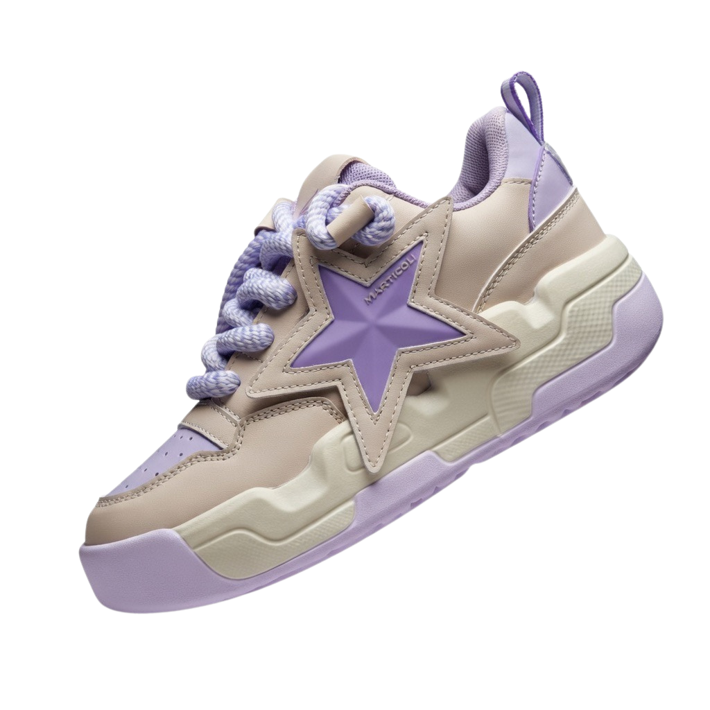 SoftSlipsy Star Platform Sneakers – Pastel Chunky Y2K Shoes, Cute Height Boost Sneakers