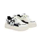 SoftSlipsy Black Platform Sneakers – Women Chunky Sneakers