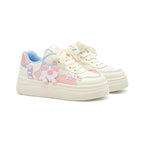 SoftSlipsy Pink Cat Platform Sneakers – Cute Chunky Sneakers Women