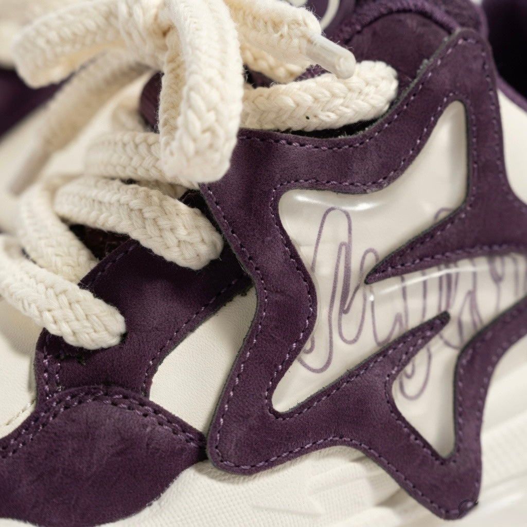 SoftSlipsy Star Platform Sneakers – Purple Chunky Y2K Streetwear Shoes – Height Boost Casual Trainers