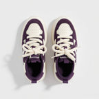SoftSlipsy Star Platform Sneakers – Purple Chunky Y2K Streetwear Shoes – Height Boost Casual Trainers