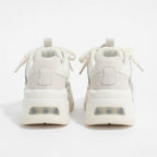 SoftSlipsy Star Platform Sneakers – White Chunky Y2K Streetwear Shoes – Height Boost Casual Trainers