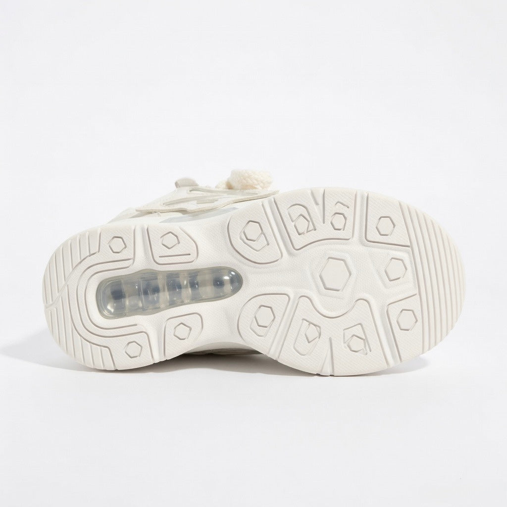 SoftSlipsy Star Platform Sneakers – White Chunky Y2K Streetwear Shoes – Height Boost Casual Trainers