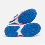 SoftSlipsy Color Block Star Sneakers – Blue Pink Y2K Streetwear Shoes – Casual Low Top Trainers
