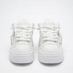 SoftSlipsy White Star Platform Sneakers – Chunky Y2K Streetwear Shoes – Height Boost Trainers