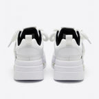 SoftSlipsy White Star Platform Sneakers – Chunky Y2K Streetwear Shoes – Height Boost Trainers