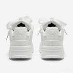 SoftSlipsy White Chunky Star Sneakers – Platform Y2K Streetwear Shoes – All White Trainers