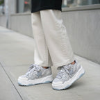 SoftSlipsy Ice Blue Star Platform Sneakers – Chunky Y2K Streetwear Trainers – Height Boost Sneakers