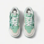 SoftSlipsy Mint Green Star Sneakers – Chunky Y2K Streetwear Trainers – Platform Casual Shoes