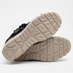 SoftSlipsy Black Star Platform Sneakers – Chunky Y2K Streetwear Trainers – Height Boost Casual Shoes