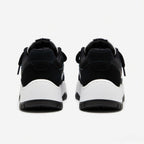 SoftSlipsy Black White Platform Sneakers – Minimal Star Chunky Y2K Streetwear Trainers