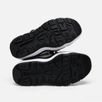 SoftSlipsy Black White Platform Sneakers – Minimal Star Chunky Y2K Streetwear Trainers