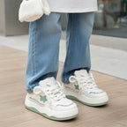 SoftSlipsy Mint Green Star Platform Sneakers – Pastel Chunky Y2K Streetwear Trainers
