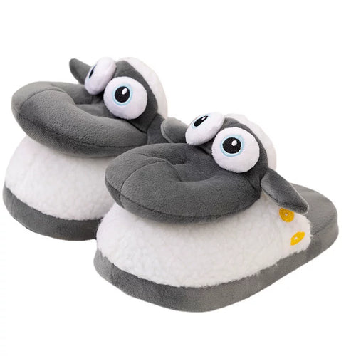Cute Sheep Crocodile Cow Animal Slippers – Soft Cozy Indoor House Shoes | Funny Cartoon Plush Slippers