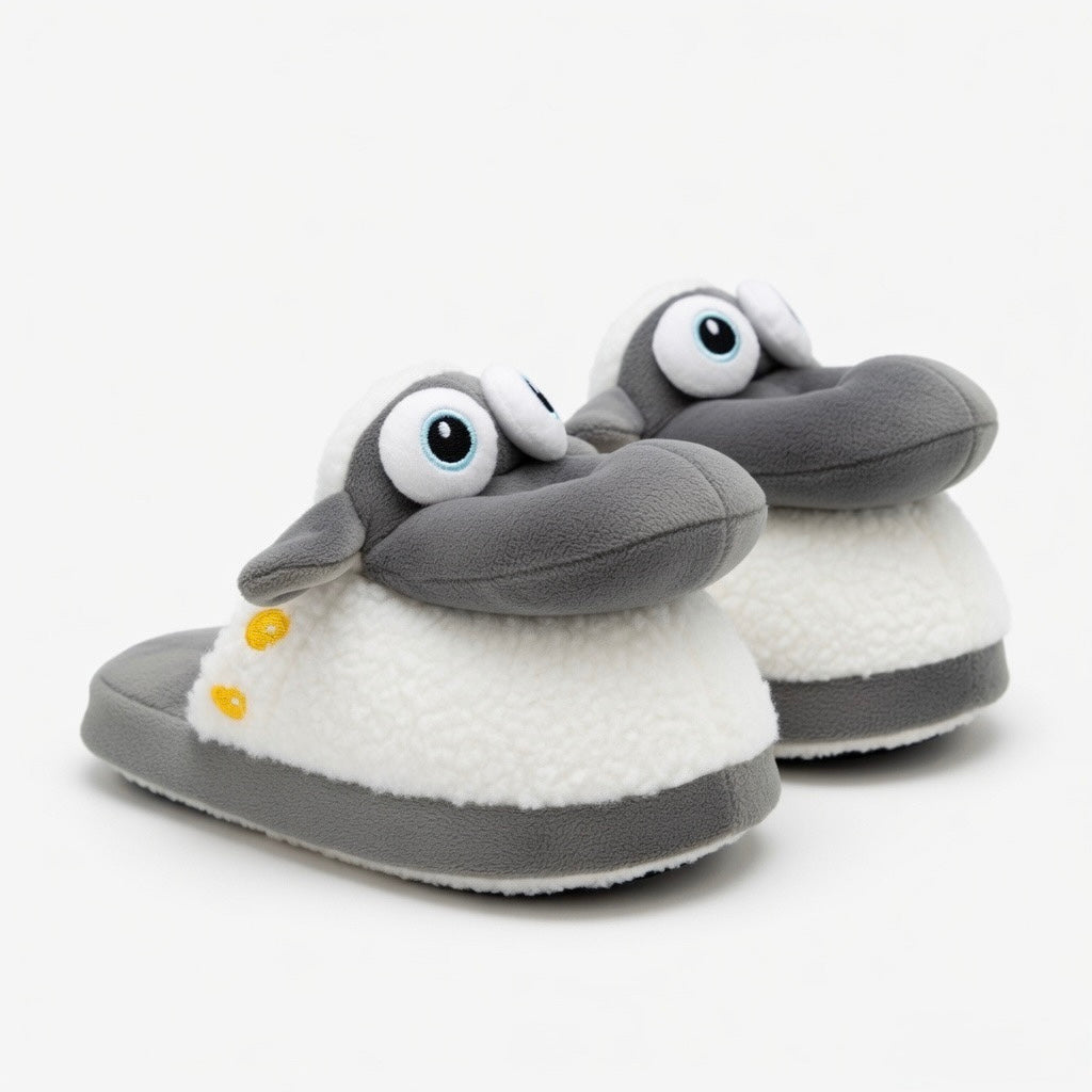 Cute Sheep Crocodile Cow Animal Slippers – Soft Cozy Indoor House Shoes | Funny Cartoon Plush Slippers