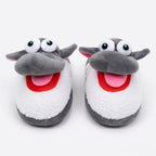 Cute Sheep Crocodile Cow Animal Slippers – Soft Cozy Indoor House Shoes | Funny Cartoon Plush Slippers