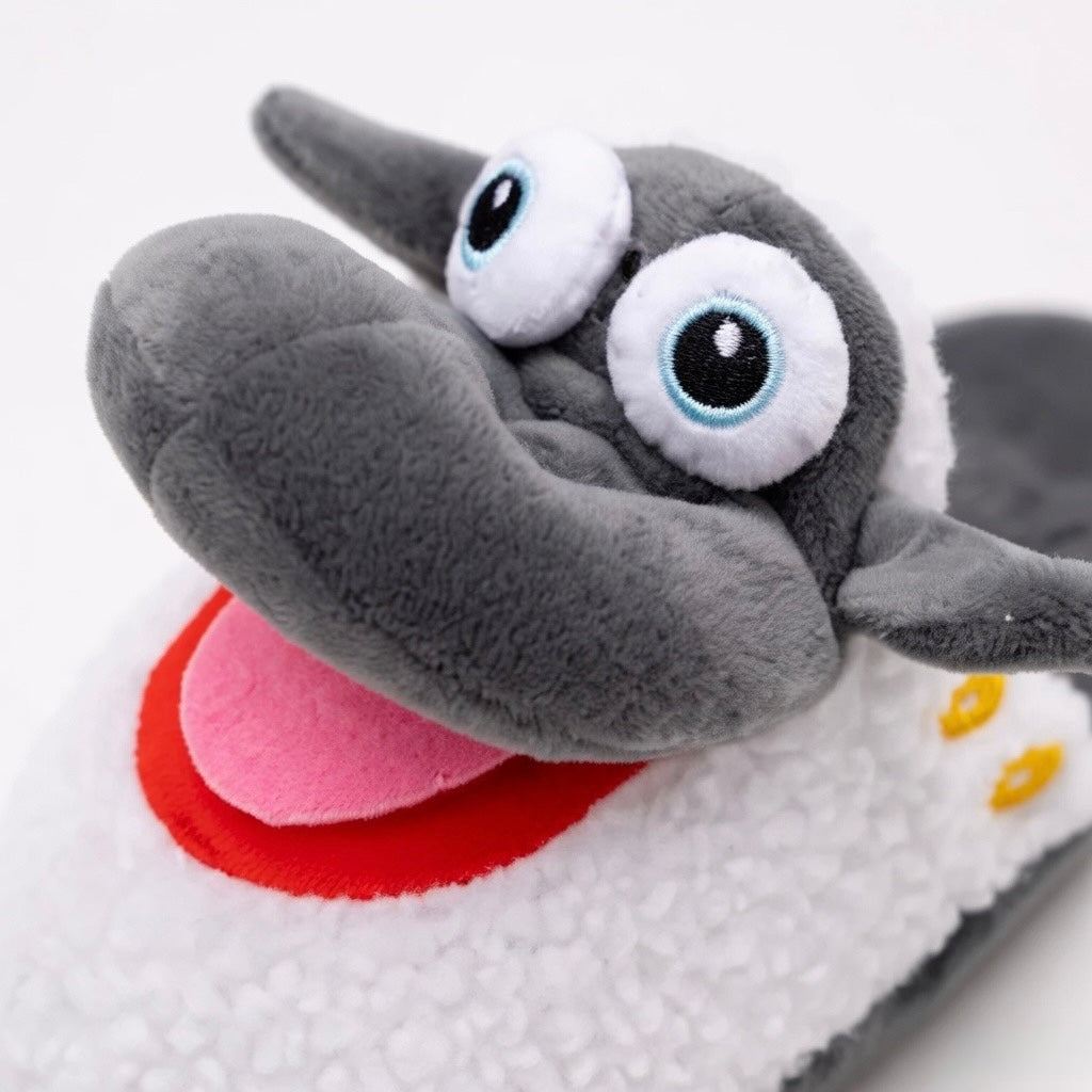 Cute Sheep Crocodile Cow Animal Slippers – Soft Cozy Indoor House Shoes | Funny Cartoon Plush Slippers
