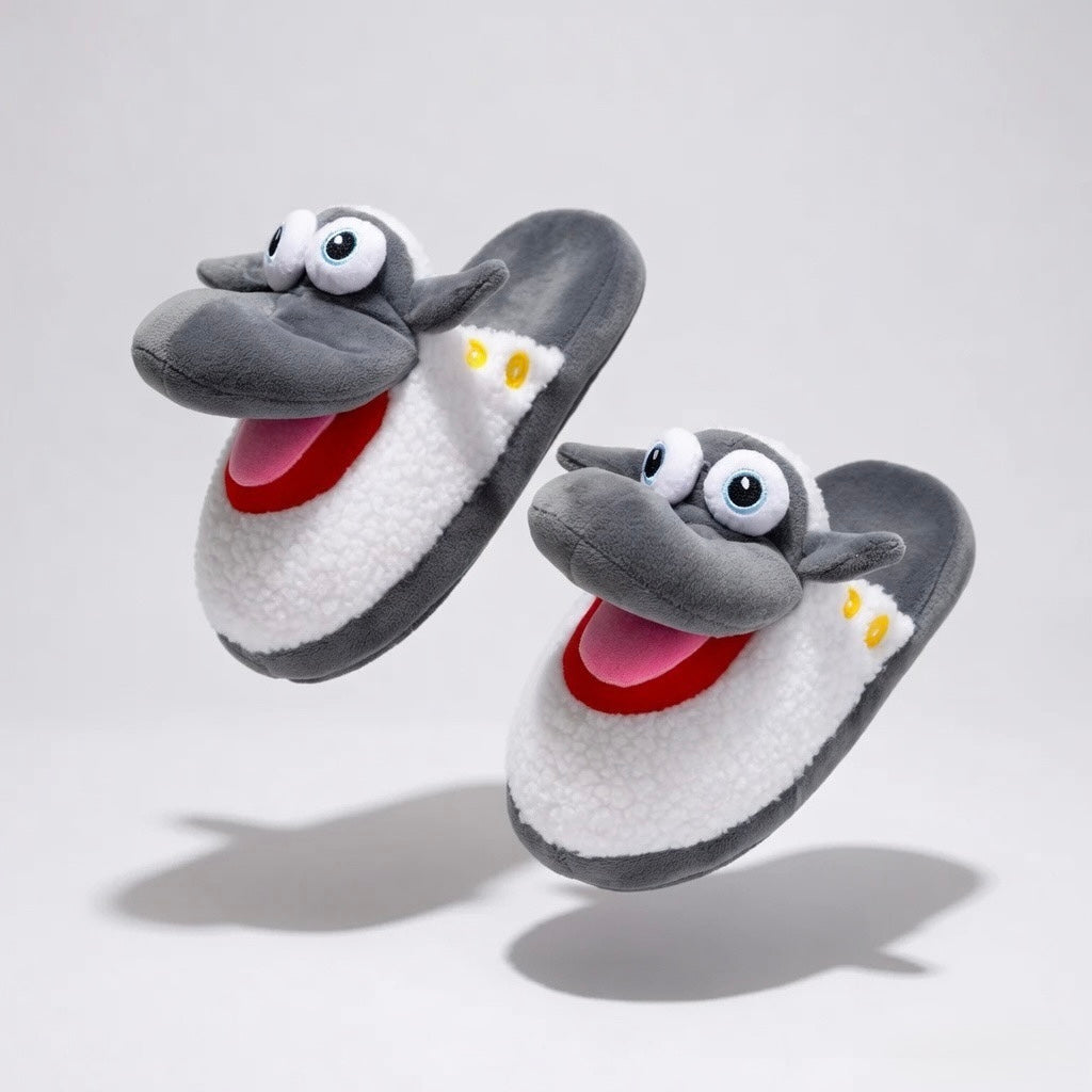 Cute Sheep Crocodile Cow Animal Slippers – Soft Cozy Indoor House Shoes | Funny Cartoon Plush Slippers
