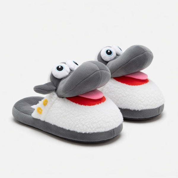 Cute Sheep Crocodile Cow Animal Slippers – Soft Cozy Indoor House Shoes | Funny Cartoon Plush Slippers