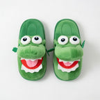 Cute Sheep Crocodile Cow Animal Slippers – Soft Cozy Indoor House Shoes | Funny Cartoon Plush Slippers