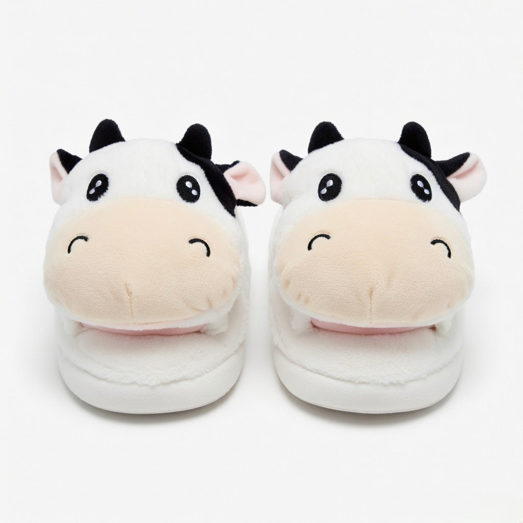 Cute Sheep Crocodile Cow Animal Slippers – Soft Cozy Indoor House Shoes | Funny Cartoon Plush Slippers