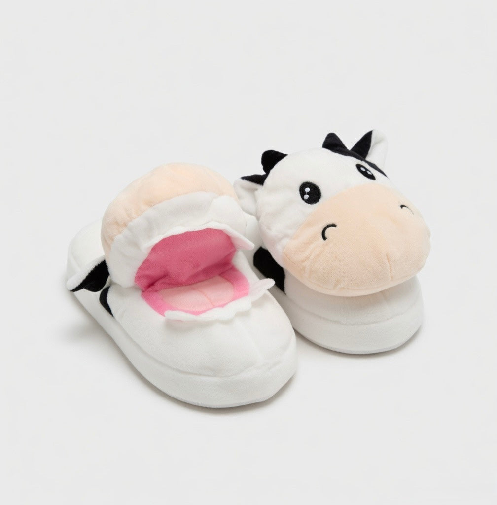 Cute Sheep Crocodile Cow Animal Slippers – Soft Cozy Indoor House Shoes | Funny Cartoon Plush Slippers