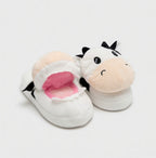 Cute Sheep Crocodile Cow Animal Slippers – Soft Cozy Indoor House Shoes | Funny Cartoon Plush Slippers