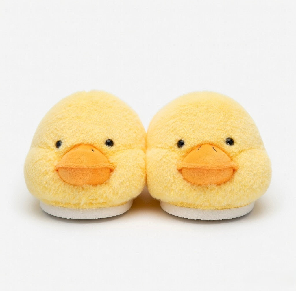 Cute Duck Plush Slippers Soft Animal Slippers Warm Cozy Indoor House Shoes Fluffy Winter Slippers