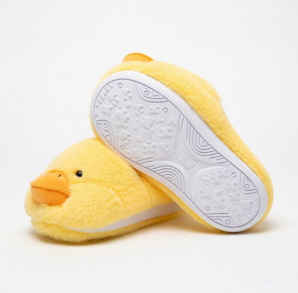 Cute Duck Plush Slippers Soft Animal Slippers Warm Cozy Indoor House Shoes Fluffy Winter Slippers