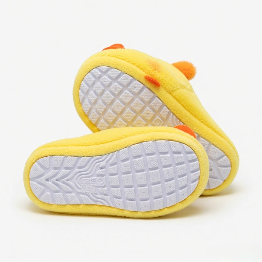 Yellow Duck Slippers Cute Plush Animal Slippers Soft Warm Cozy Indoor House Shoes