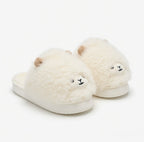 Cute Brown Sheep Plush Slippers – Soft Cozy Indoor House Shoes