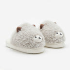 Cute Brown Sheep Plush Slippers – Soft Cozy Indoor House Shoes